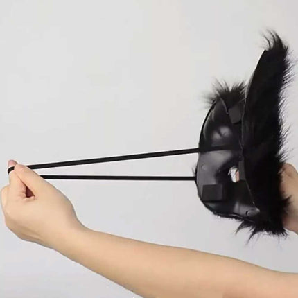 Furry Cat Fox Mask Set for Christmas Party – Costume with Tail & Paws