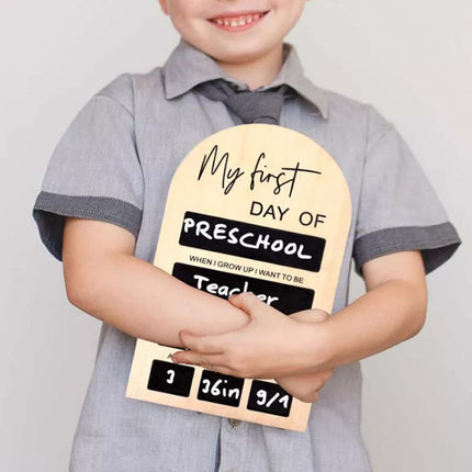 My First Day of School Photo Board Sign Chalkboard for Back to School