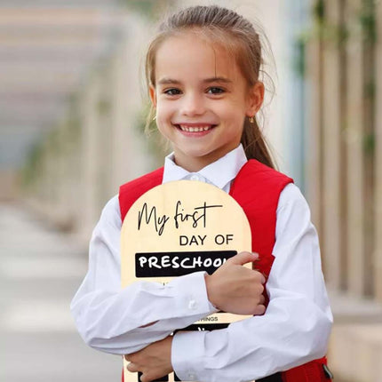 My First Day of School Photo Board Sign Chalkboard for Back to School