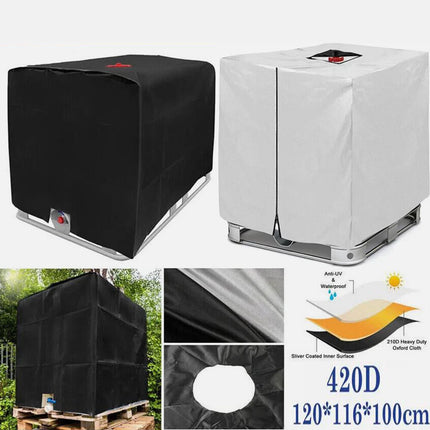 Heavy Duty Waterproof IBC Cover for 1000L Tank, UV Protection