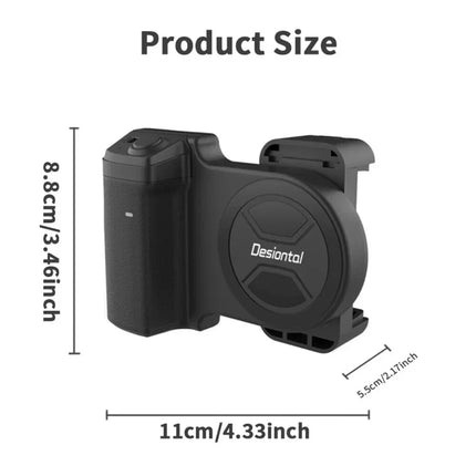 Universal Bluetooth Camera Grip Selfie Shutter Stabilizer for Smartphones