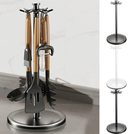 Rotatable Kitchen Tool Holder for Spoon, Spatula, Whisks