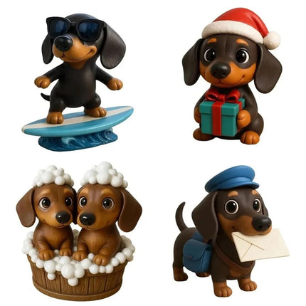 Dachshund Advent Calendar 24-Day Christmas Countdown Acrylic 2D Ornament