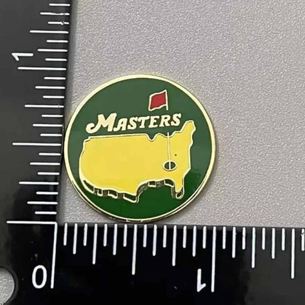 2024 Golf Tournament Scorecard Ball Marker Coin with Magnetic Hat Clip