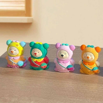 10-Pack Paint Your Own Bear Decorations Arts & Crafts DIY Kit for Kids Family