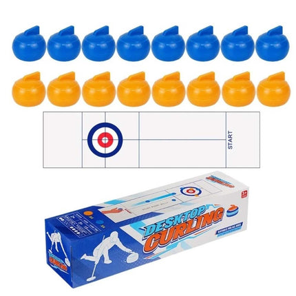 Funny Tabletop Mini Curling Game Portable Indoor Sports Toy for Kids & Adults