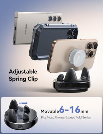 360° Adjustable Car Phone Holder Dashboard Mount for iPhone & Android