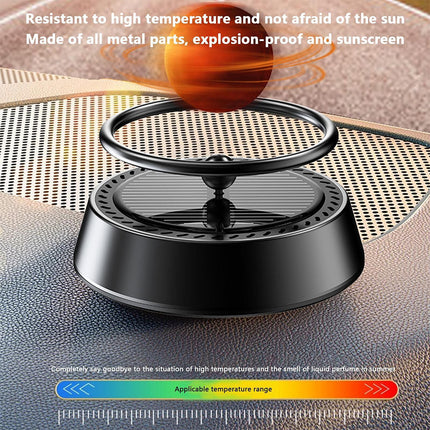 Solar Powered Car Air Freshener - Automatic Spinning Aromatherapy Decor, No Batteries Needed