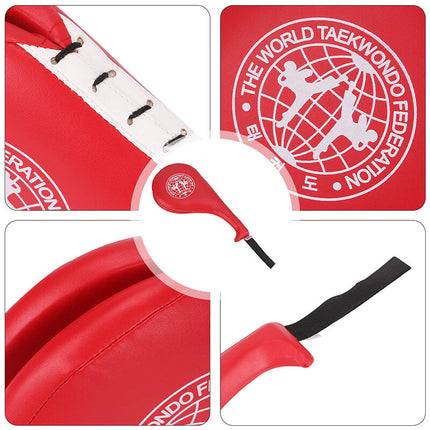 Double Kick Paddle & Punch Pad for Taekwondo, MMA, Kickboxing Training