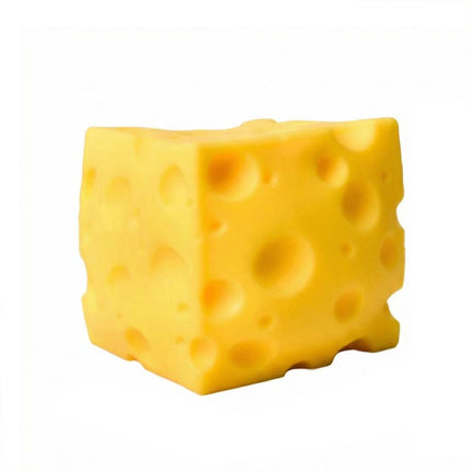 Soft Squishy Cheese Stress Relief Toy - Simulation Food Shape, Novelty Decompression Gift