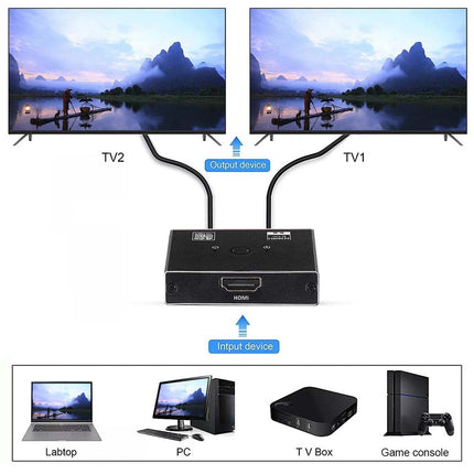 4K2K 60Hz HDMI 2.1 Switch 1x2 or 2x1 Bi-Directional Splitter