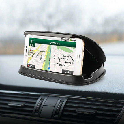Universal Car Phone Holder [3-6 Inch] - Anti-Slip Dash Mount for GPS & Easy One-Hand Use