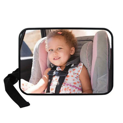 Adjustable Wide-View Baby Car Mirror for Back Seat, Headrest Mount Child Safety Mirror