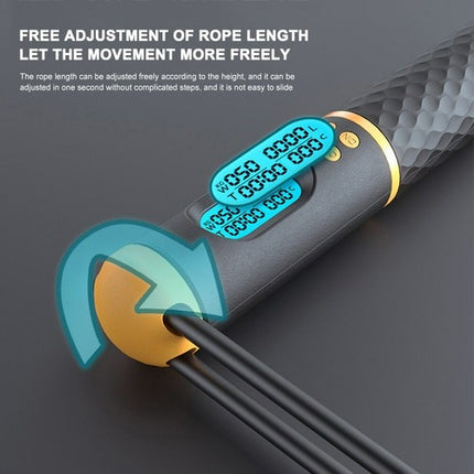 2 in 1 Jump Rope with Digital Counter & Calorie Count – Cordless Skipping Rope
