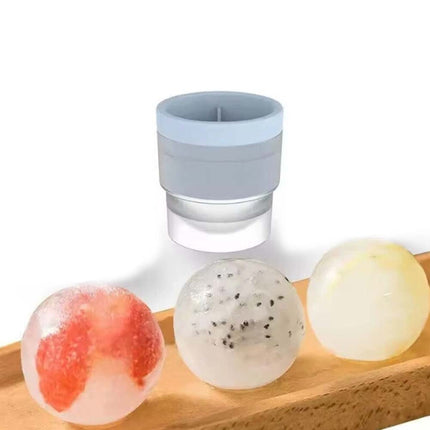 4X Large Ice Ball Maker, Silicone Sphere Mold for Whiskey, Round Ice Cube Tray for Party