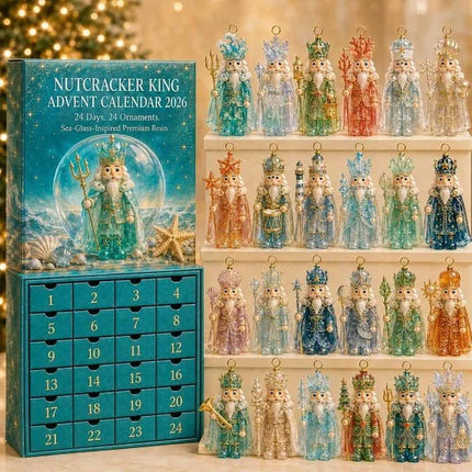 Christmas Countdown Calendar 2D Acrylic Nutcracker Advent 24-Day Ornament