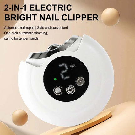 Rechargeable Electric Nail Clipper & File Safe Automatic Trimmer Cutter