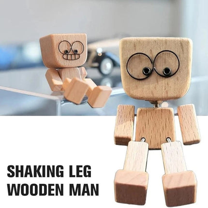 Wooden man car decoration ornament 12 emoticon accessories