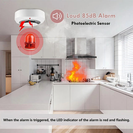 2 Pack Smoke & Gas Detector Battery Operated Home Alarm