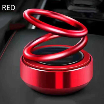 Solar Auto-Spin Car Air Freshener - Mini Aromatherapy Ornament, Portable Decor