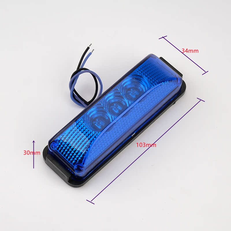 10X 12V-24V LED Clearance Marker Lights for Trucks, Trailers, Caravans, and Lorries