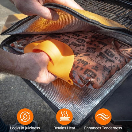 BBQ Insulated Waterproof Reusable Thermal Blanket for Resting Meat