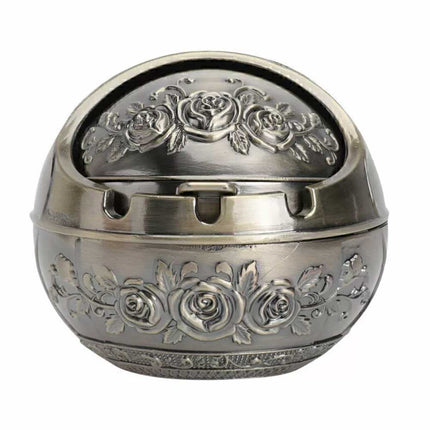 Decorative Lid Ashtray 8CM – Cigarette Holder for Car & Home