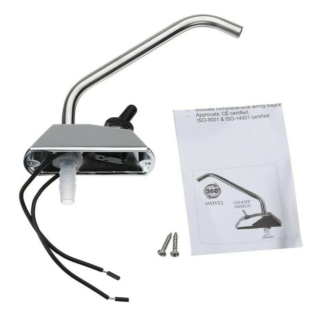 12V DC Electric Water Pump with Faucet & Switch | Automatic Pressure Pump for RV, Boat, Caravan, Motorhome Sink