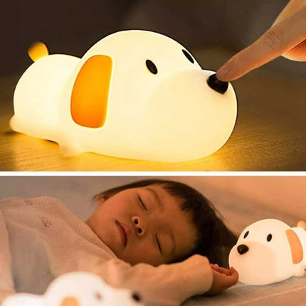 Rechargeable Cute Puppy Touch Night Light for Kids Gift