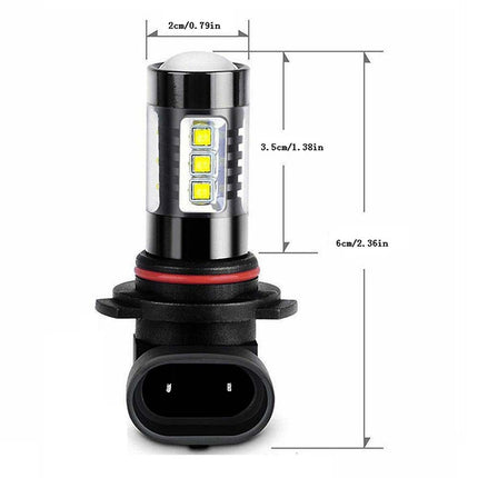 Ultra Bright 9006/HB4 LED Bulbs 2-Pack – 300% Brighter, Plug-and-Play for Headlights & Fog Lights