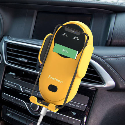 Smart Sensor Wireless Car Charger, 15W Fast Charging, Auto Clamping Air Vent Mount for iPhone & Android (Model S11)