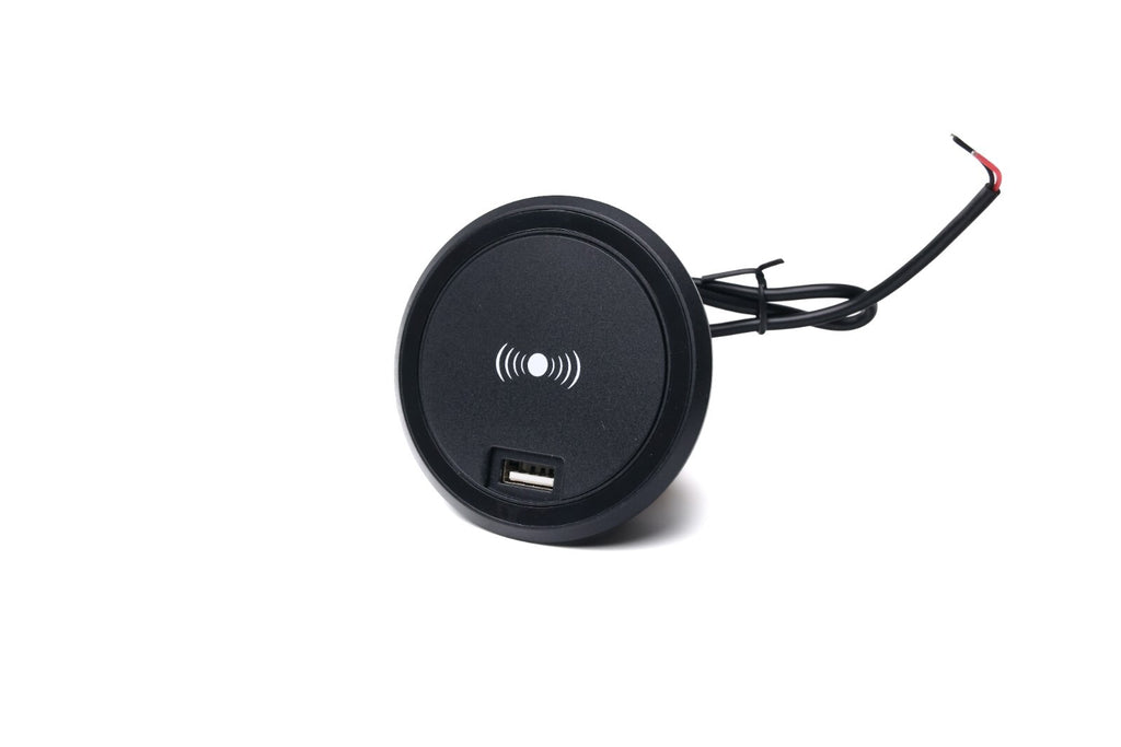 12V Wireless Fast Charger for Caravan, Motorhome, RV & Boat - 15W Qi Charging Pad with USB Ports | Car Accessories