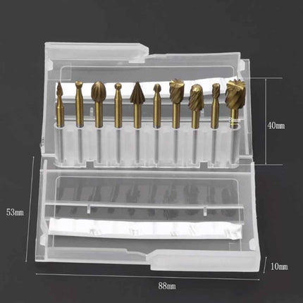 10Pcs HSS Wood Carving Rotary Drill Router Bit Set for Dremel Tools