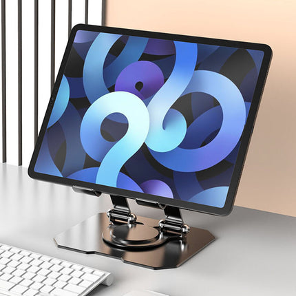 Portable Metal Desktop Swivel Stand for Tablet & Laptop, iPad Pro/Air