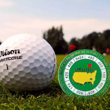 2024 Golf Tournament Scorecard Ball Marker Coin with Magnetic Hat Clip