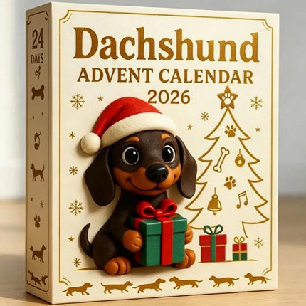 Dachshund Advent Calendar 24-Day Christmas Countdown Acrylic 2D Ornament
