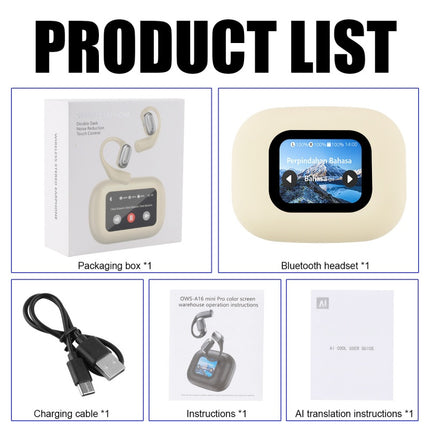 Bluetooth AI Translator Earbuds – 144+ Languages Real-Time Translate