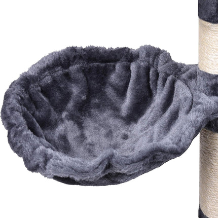 CARLA HOME 120cm Cat Tree for Indoor Cats with Condo, Hammock & Plush Perchfor for Kittens & Adult Cats-2050057516825579525