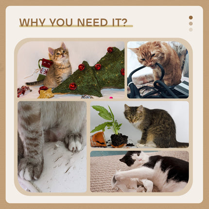 CARLA HOME 180cm Cat Tree Tower for Indoor Cats with Plush Perches, Dual Condos, Natural Sisal Scratching Posts & Ramps for Kittens & Adult Cats (Grey)-2050057518541049863