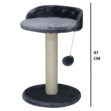 CARLA HOME Cat Tree Tower for Indoor Cats with Plush Perch, Sisal Scratching Post & Hanging Ball Toy for Kittens or Small Breeds-2050057519807729666
