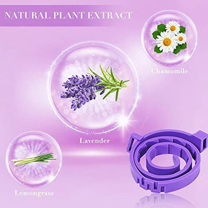 Calming Collar for Cats 3 Pack, Natural Lavender & Pheromone