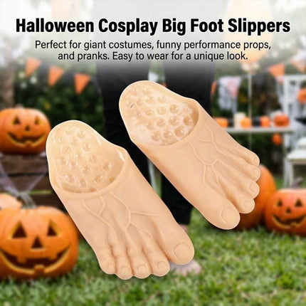Giant Foot Slippers Costume Props with Non-Slip Soles Universal Size