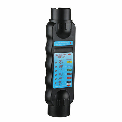 7-Pin Trailer Light Tester - Tow Bar Socket Circuit Diagnostic Tool for Caravans & Trailers