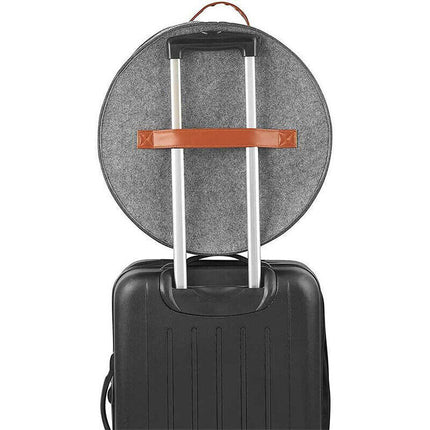 Extra Large Pop Up Felt Hat Box, Round Storage Organizer for Women & Men