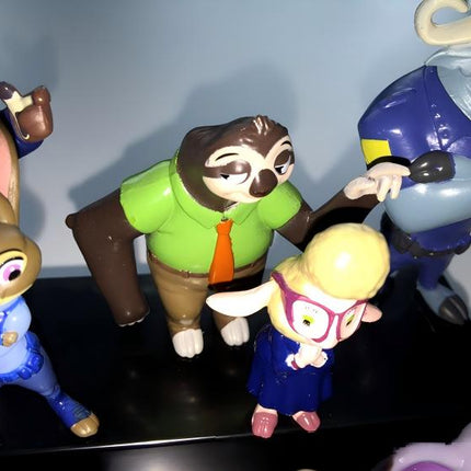 12PCS Zootopia Judy Nick Mr Big Mini PVC Figures Set