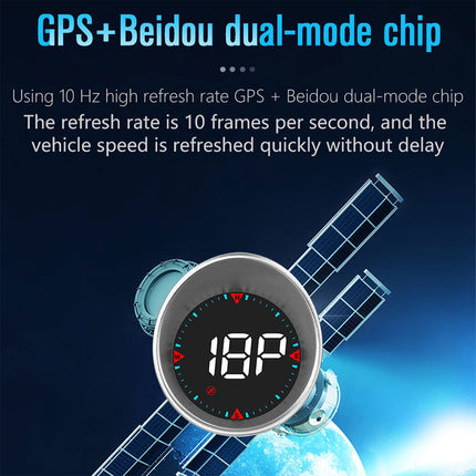 GPS HUD Speedometer for Cars: Windshield Projector with Speed Alerts to Keep You Focused on Road