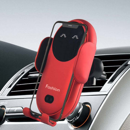 Smart Sensor Wireless Car Charger, 15W Fast Charging, Auto Clamping Air Vent Mount for iPhone & Android (Model S11)