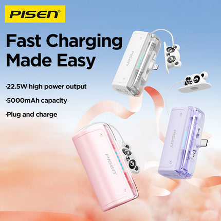 22.5W Mini 5000mAh Cable-Free Power Bank, CCC Certified