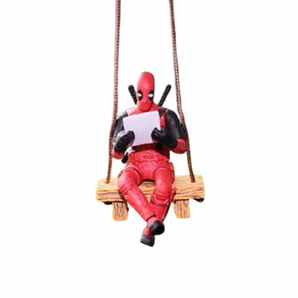 Whimsical Reading Figure Car Accessory | Swinging Dashboard Dangler