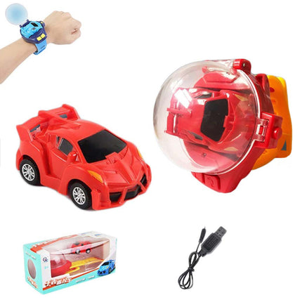 Cartoon Car Watch Toy RC Mini Vehicle Analog Watch Gift for Boys